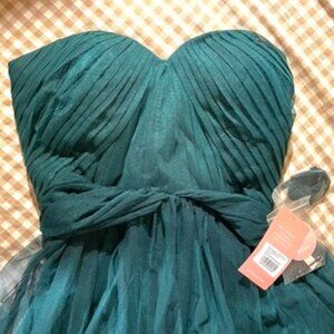 Medium - Emerald Green dress - Wedding - Prom